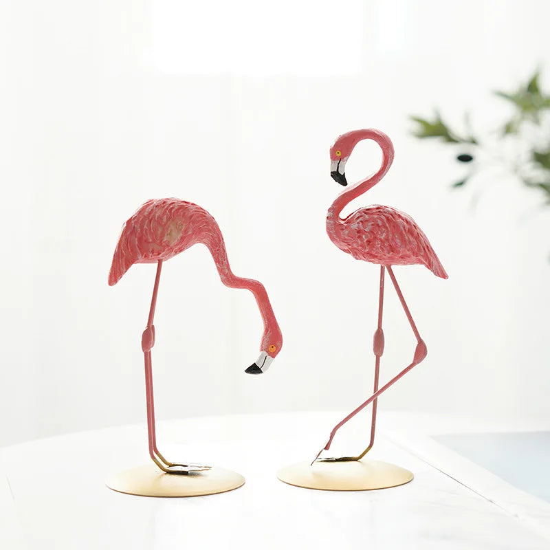 Skanto | Nordisk Flamingo Figur Figur Statue Skulptur Stue Kontor Bryllup Fest Ornamenter Hjem Dekorasjon Tilbehør