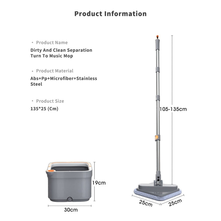 Skanto | Magic Selvrenkende Nano Gulvmopp