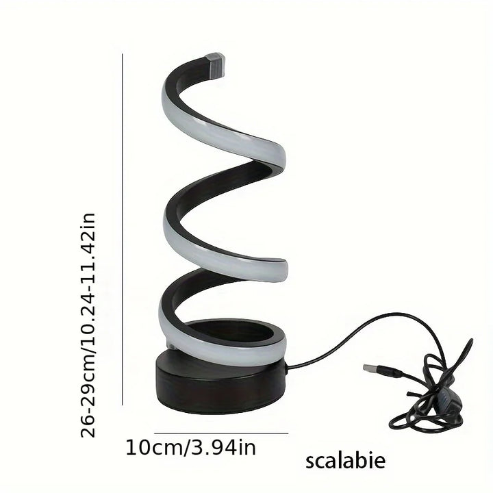Skanto | Moderne Spiral LED Bordlampe