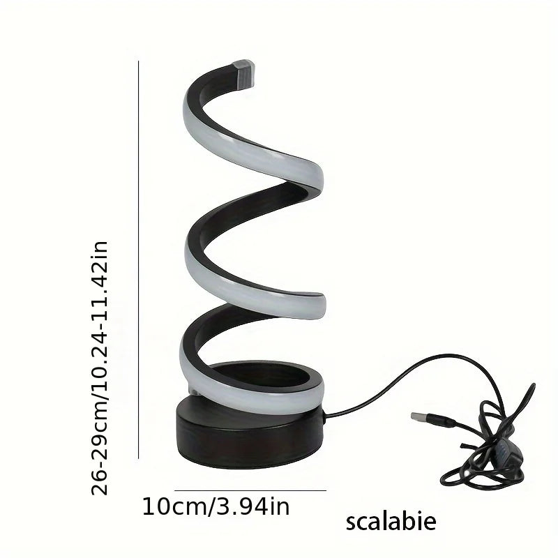 Skanto | Moderne S-formet Skrivebordslampe - FlexiGlow