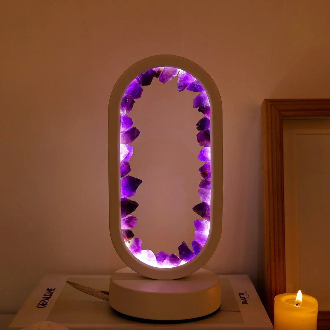 Améthystique – Elegant naturlig krystallbelysning Skanto