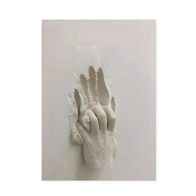 Moderne Urban Abstrakt Jern Statue Veggkunst Fine Art Lærredstrykk 3d Visualisering Figur Kunstbilder For Minimalistisk Leilighet Veggdekor | Skanto