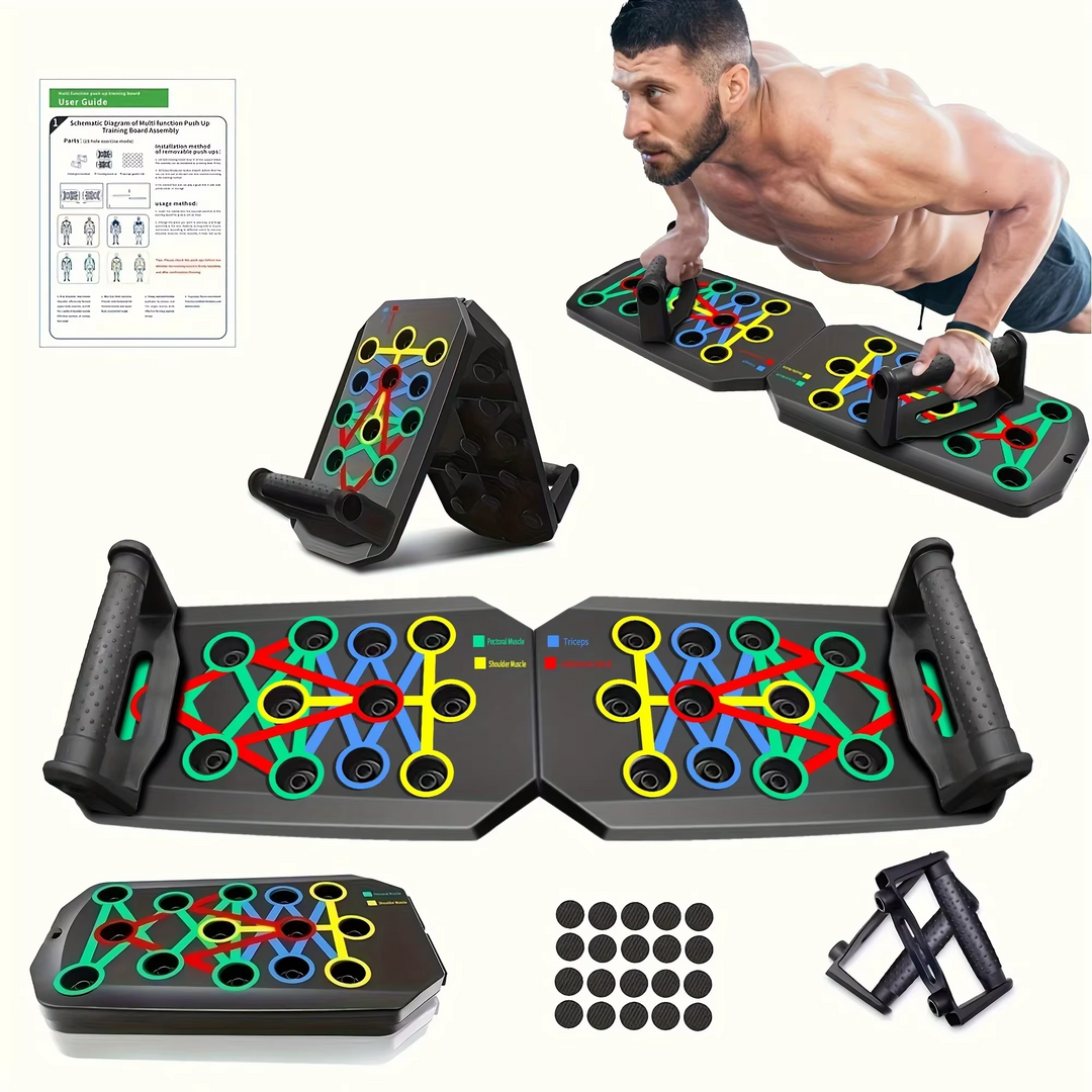 Skanto | Bærebar Sammenleggbar Push-Up Bord for Helkropp Styrketrening