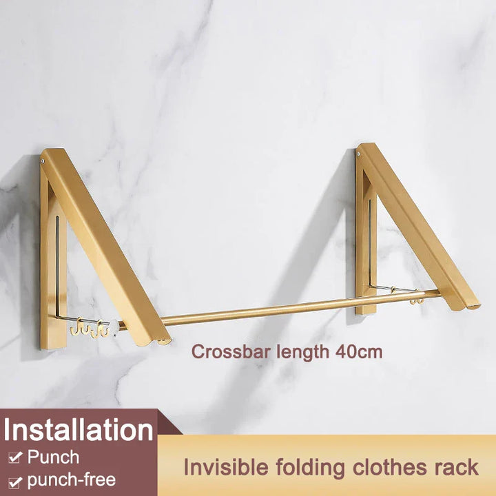 Space Saver Foldbar Veggklær Aluminiumstativ | Skanto