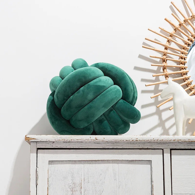 Plush Knot Cushion (Velour) | Skanto