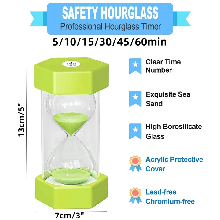 Skanto | Hexagonal Dekorativ Timeglass – Flere Tidsalternativer og Farger