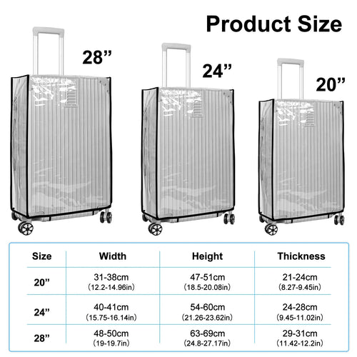 Skanto | Gjennomsiktig Vanntett Trolley Cover