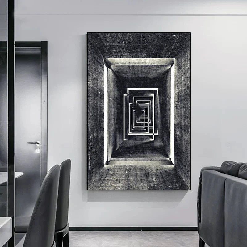 Minimalist Abstrakt Arkitektonisk Veggkunst Fin Kunst Lærtrykk Plakater Bilder For Moderne Leilighet Stue Hjemme Kontor Dekor | Skanto