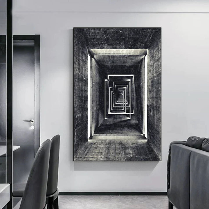 Minimalist Abstrakt Arkitektonisk Veggkunst Fin Kunst Lærtrykk Plakater Bilder For Moderne Leilighet Stue Hjemme Kontor Dekor | Skanto