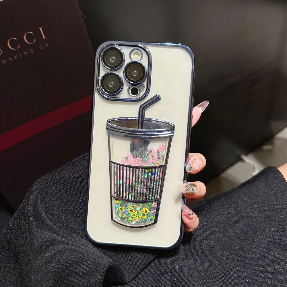Skanto | Glitter Star Drikkekopp iPhone Cover