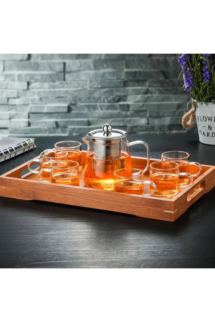 Skanto | Teapot i glass med infuser i rustfritt stål