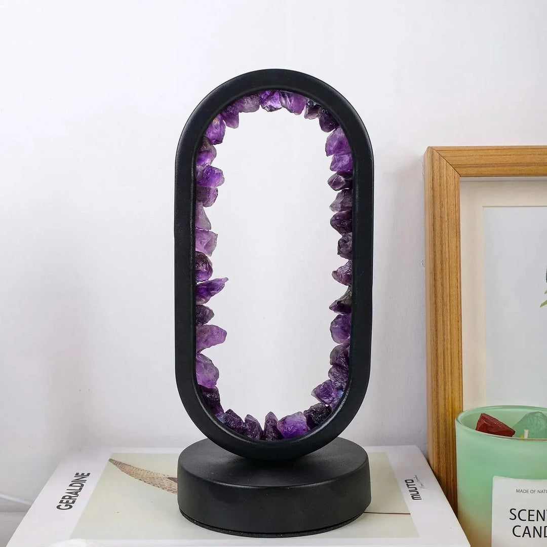 Natürliche Amethyst-Kristalllampe zur Entspannung