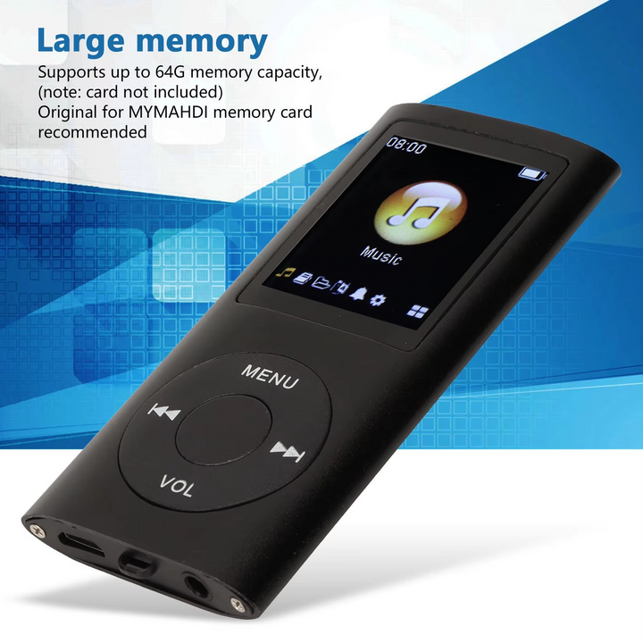 Skanto | Kompakt høyoppløselig 1.8" LCD MP3-spiller