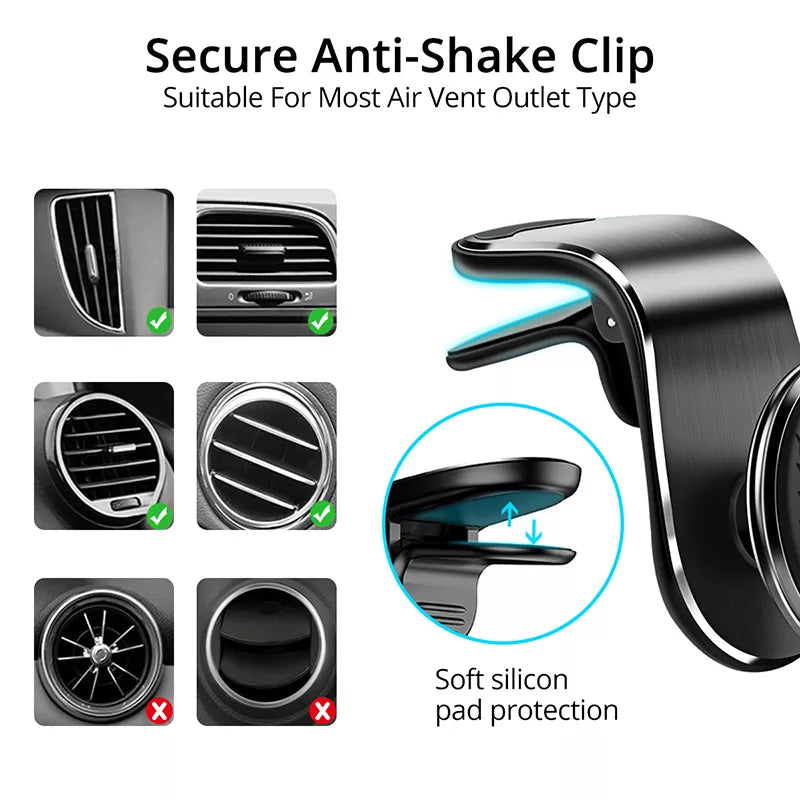 Skanto | Magnetisk Bil Luftventil Klipp Mobilholder