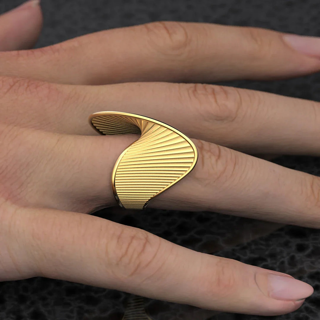 Skanto | Spiral Twist Teksturert Ring