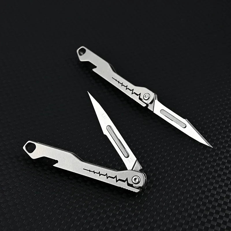 Titanium All-Purpose Foldable Sharp Cutter Knife | Skanto