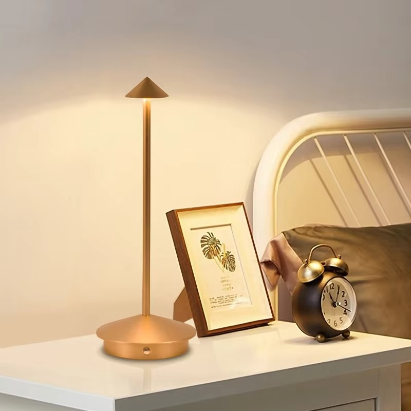 Wiederaufladbare LED-Schreibtischlampe med Touch-Steuerung og 3 lysmodi