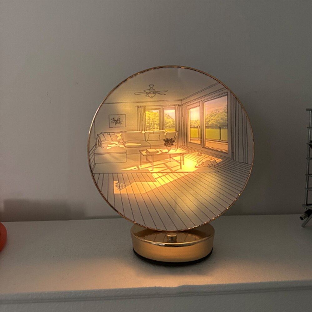Skanto | Kreativ Kunstnerisk Orb Maleri Bordlampe