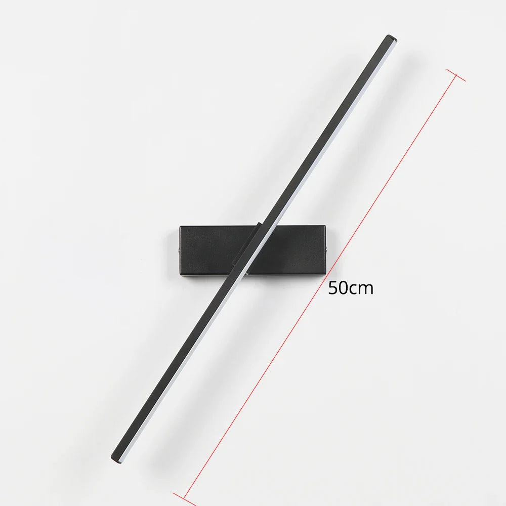 Skanto | AuroLite Justerbar LED Vegglampe | 330° Svingbar | Moderne Design for Soverom & Stue | Aluminium