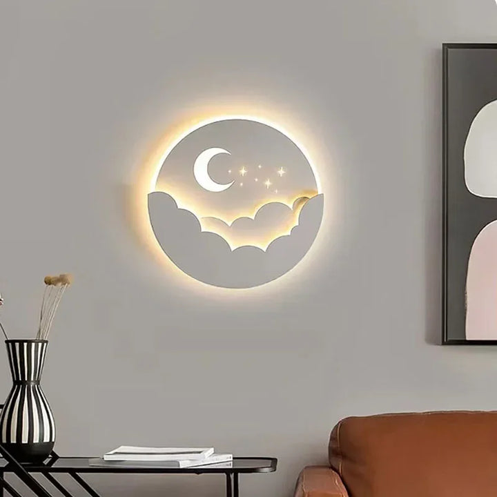 Skanto | LED vegglampe med måne og stjerner