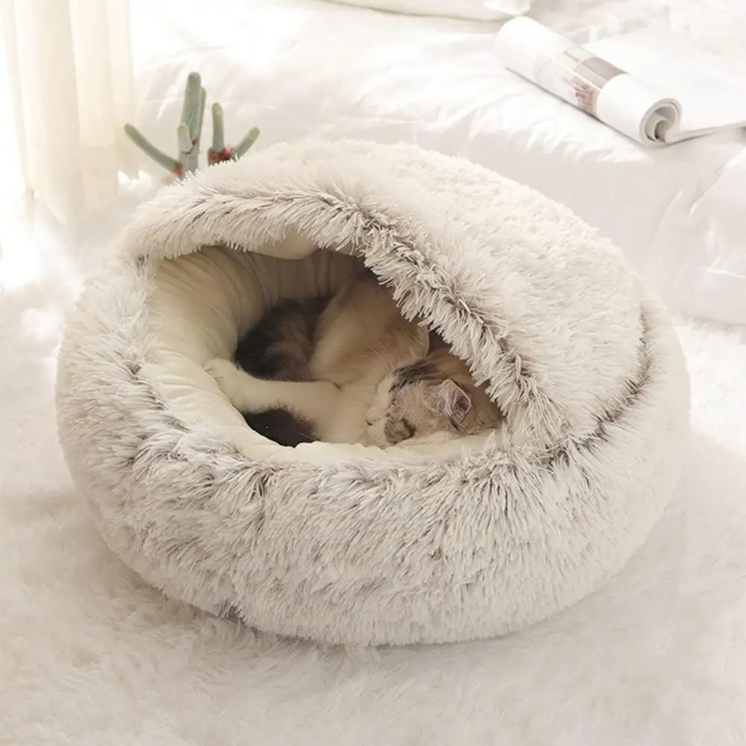 Skanto | Cozy Cave Pet Bed | Beroligende og Komfortabel Hundeseng for Dyp Avslapning