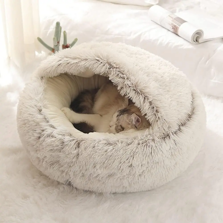 Skanto | Cozy Cave Pet Bed | Beroligende og Komfortabel Hundeseng for Dyp Avslapning