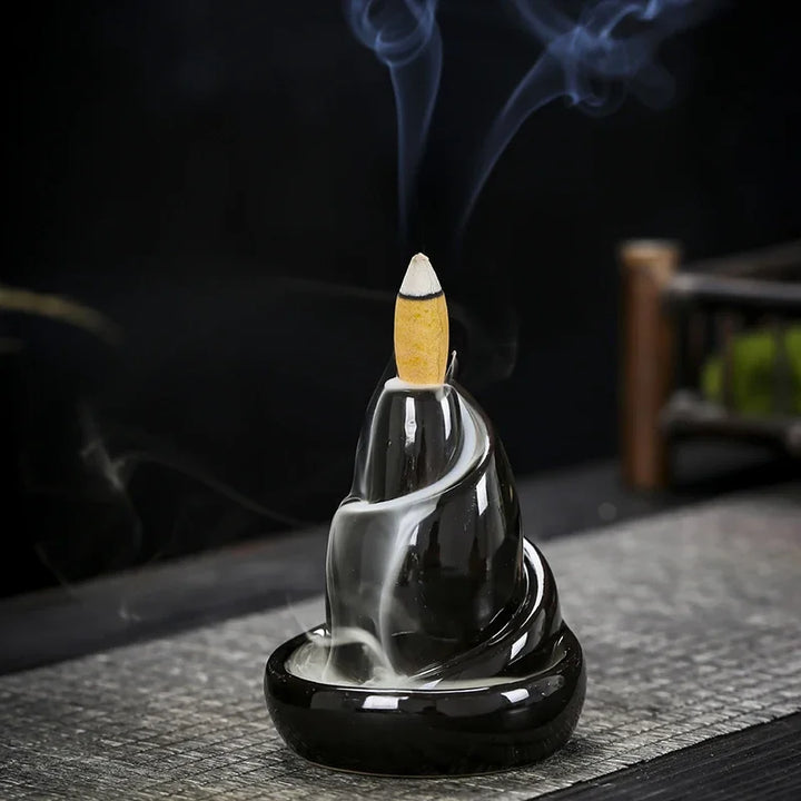 Skanto | Black River Keramisk Backflow Røkelsespinner Burner