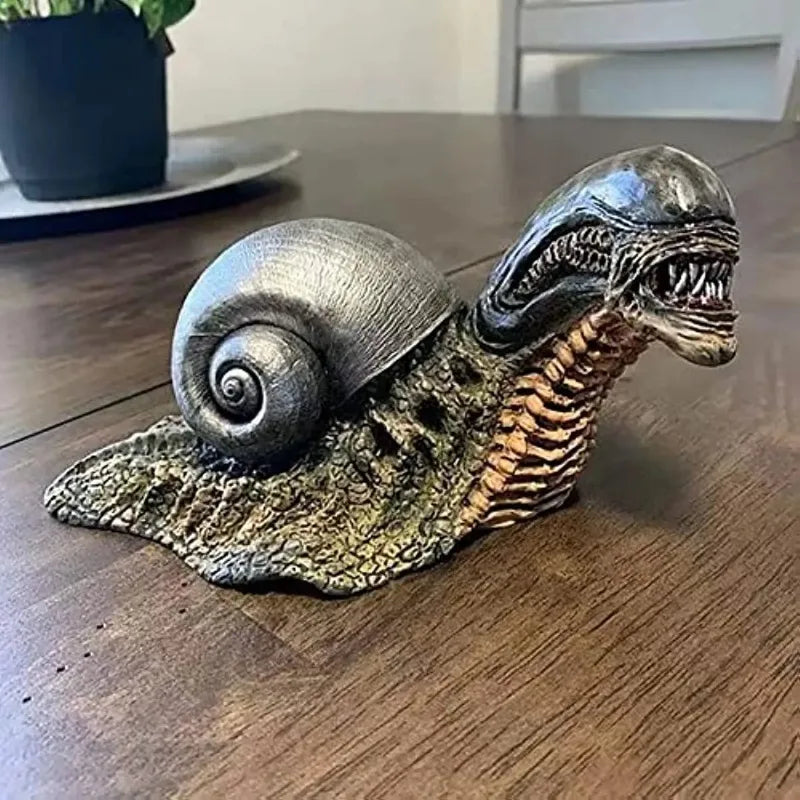 Skanto | Variasjon Snegle Statue, Resin Evil Snegle Skulptur Alien Elskerens Nye Favoritt Hjemmekontor Dekorasjon Hage Utendørs Dekorasjon