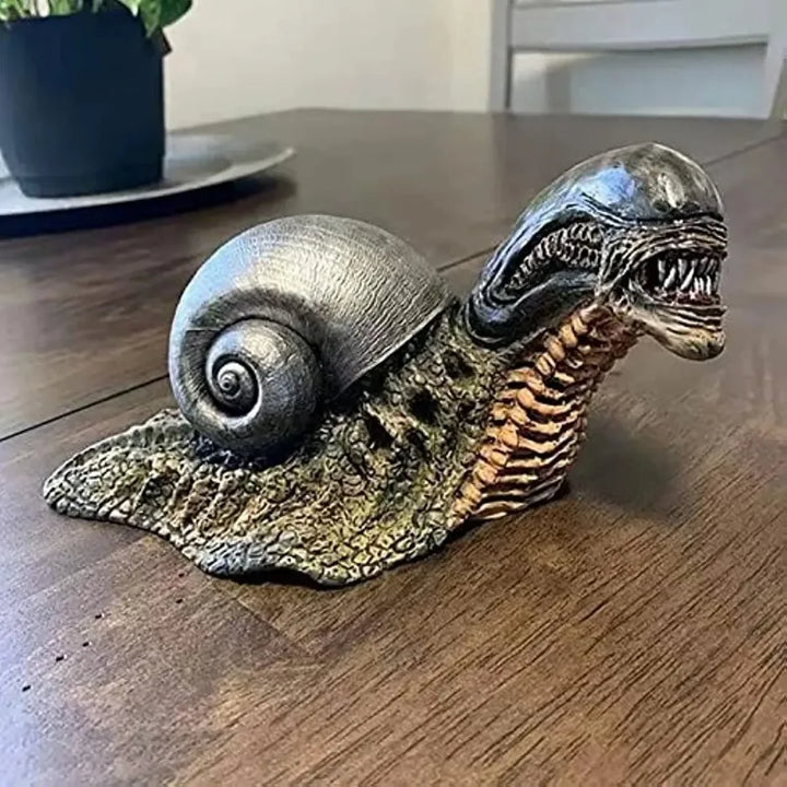 Skanto | Variasjon Snegle Statue, Resin Evil Snegle Skulptur Alien Elskerens Nye Favoritt Hjemmekontor Dekorasjon Hage Utendørs Dekorasjon