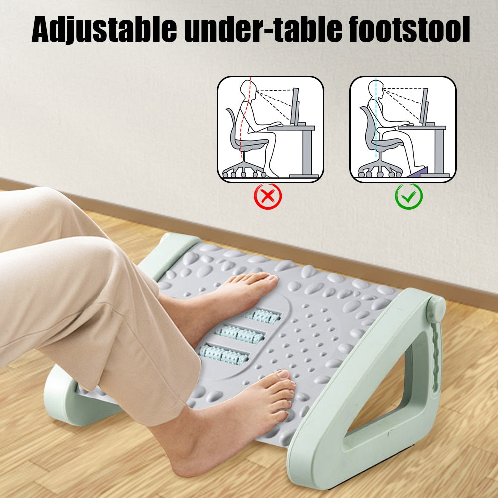 Ergonomisk fotstøtte massasjere for hjemmekontoret