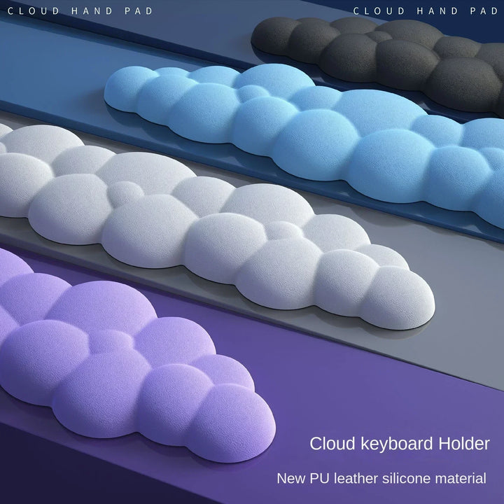 Skanto | Cloud Memory Foam Musmatte med Håndleddstøtte - Anti-Sklisikker Kontor- og Gaming Tastaturstøtte