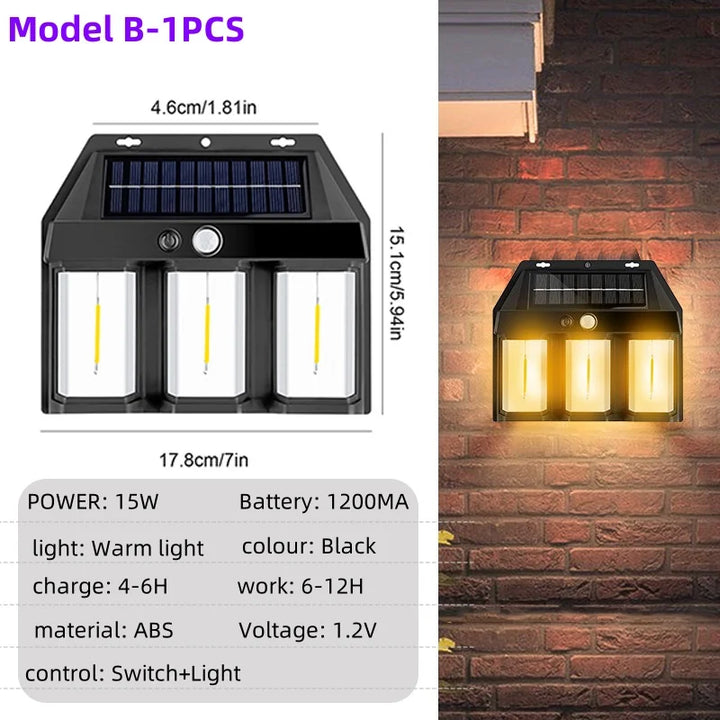 Nattvokter LED Solvegg vannavstøtende lampe | Skanto