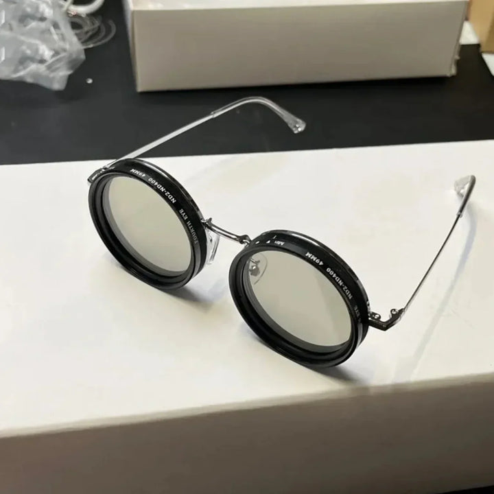 Skanto | ShadowSunglasses | Solbriller med svarte linser Stilig UV-beskyttelse Motemode