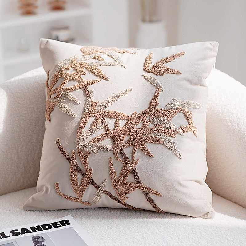 Brodert Orkidé Putetrekk
