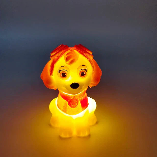 Skanto | Paw Patrol Nattlampe - 3D Bordlampe for Barn, Kreativ Bursdagsgave
