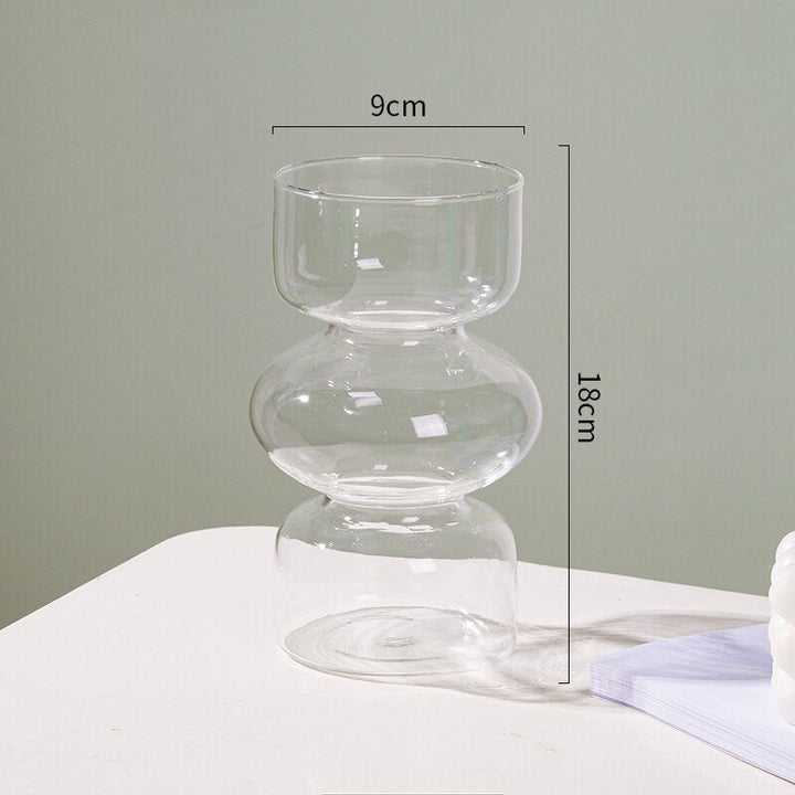 Skanto | Glass Dyre Vase - Flerfarget