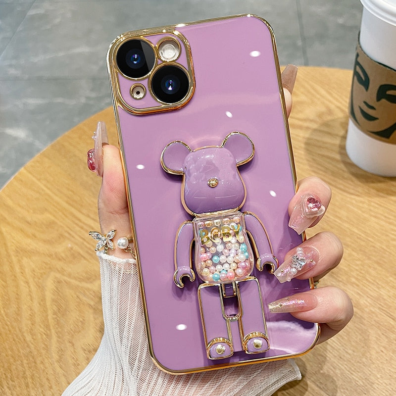 Skanto | Bear Lover Fargerik 3D Dukke Telefondeksel