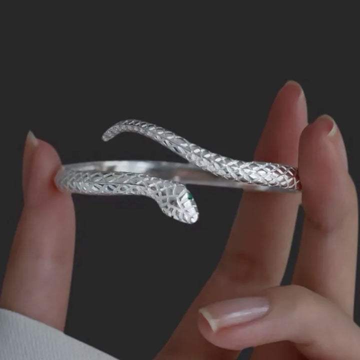 Skanto | Snake Justerbar Åpen Kvinner Armbånd