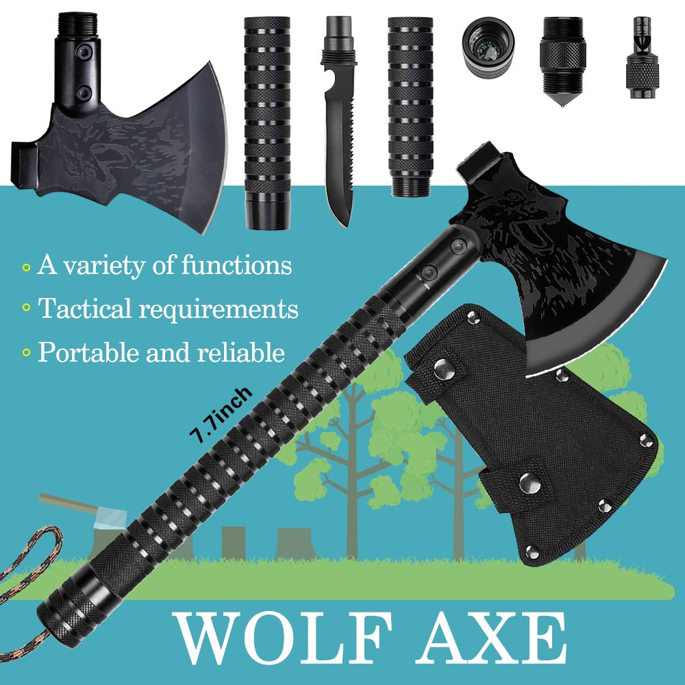 Skanto | Multi-Gear Sammenleggbar Overlevelses Camping Aks