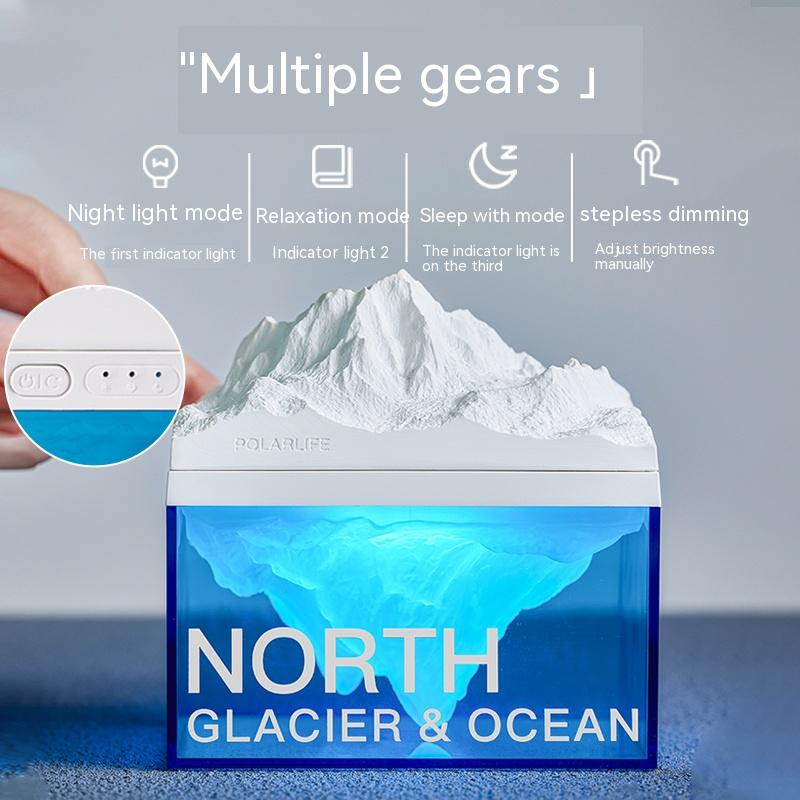 Iceberg Aromaterapi Skantouetooth Høyttaler Nattlampe | Skanto