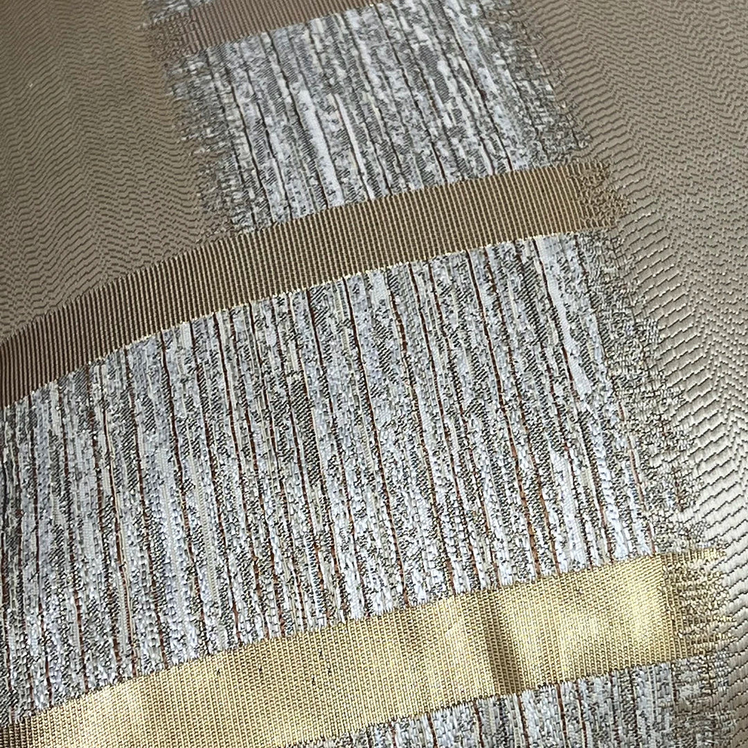Skinne Gylden Sølv Stripe Jacquard Putekappar 45x45cm Putekopper Firkantet Deksel For Sofa Kaste Puter Lys Luksus Nordisk Hjem Dekor | Skanto