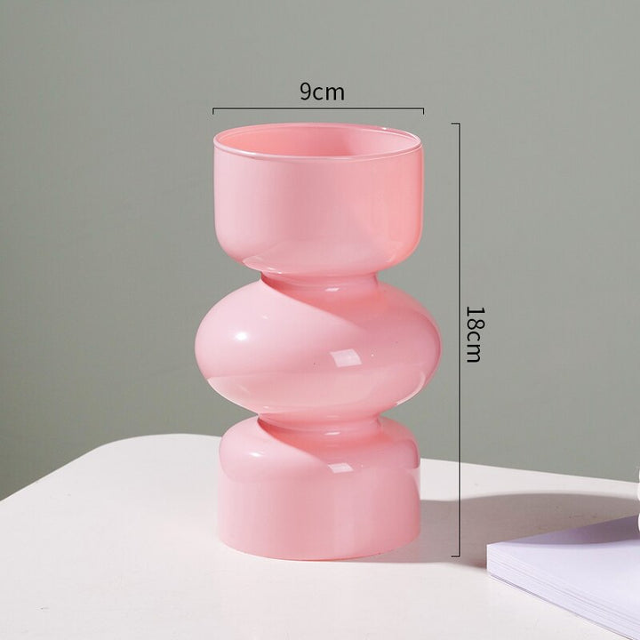 Skanto | Glass Dyre Vase - Flerfarget