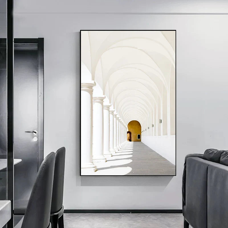 Minimalist Abstrakt Arkitektonisk Veggkunst Fin Kunst Lærtrykk Plakater Bilder For Moderne Leilighet Stue Hjemme Kontor Dekor | Skanto