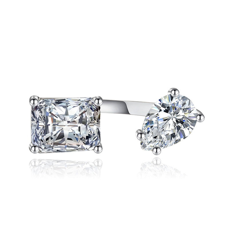 Skanto | Vann Dråpe Zircon Chic Justerbar Ring