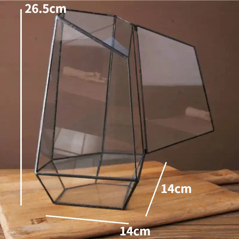 Moderne geometrisk, inspirert av naturen botanisk terrarium | Skanto