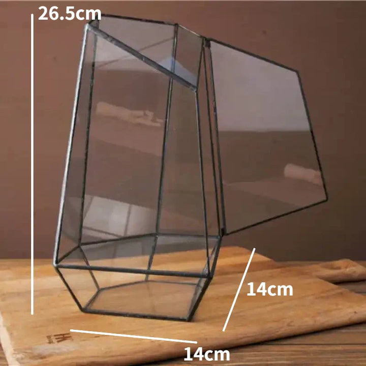 Moderne geometrisk, inspirert av naturen botanisk terrarium | Skanto