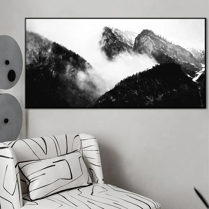 Northern Landscapes Skog Fjell Villmark Veggkunst Fine Art Lerretsutskrifter Svart Hvit Plakater For Stue Moderne Hjem Kontorinnredning | Skanto