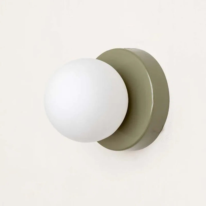 LumiGlobe - Moderne Vegglampe med Glassblokk i Mid-Century Stil Skanto