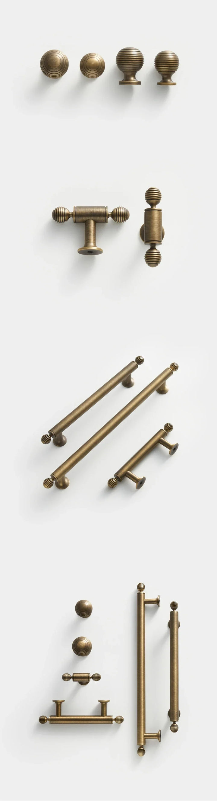 BrassElegance Solid Messing Antikk T-Griff Skanto
