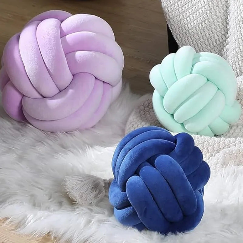 Plush Knot Cushion (Velour) | Skanto